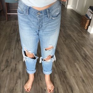 Abercrombie Distressed Boyfriend Jeans